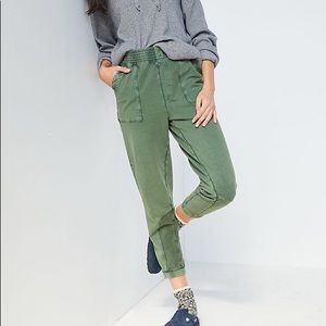 NWT Anthropologie Theo Utility Green Jogger Small